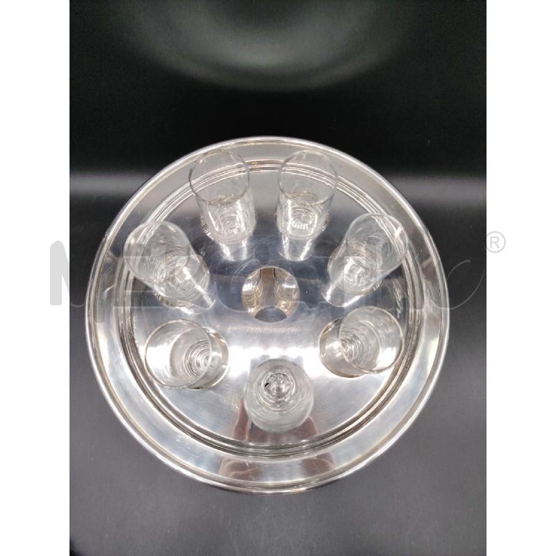 PORTA BICCHIERI STRIUTTURA SILVER  | Mercatino dell'Usato Roma eur 2