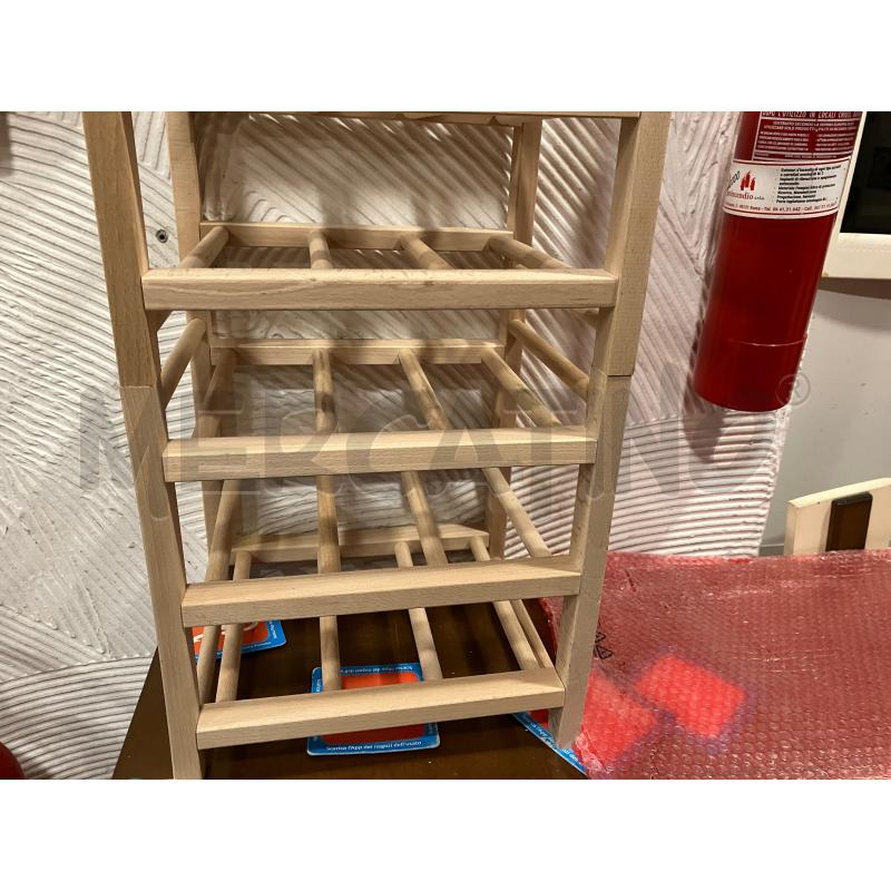 PORTA BOTTIGLIE PZ4 IKEA LEGNO | Mercatino dell'Usato Roma eur 2