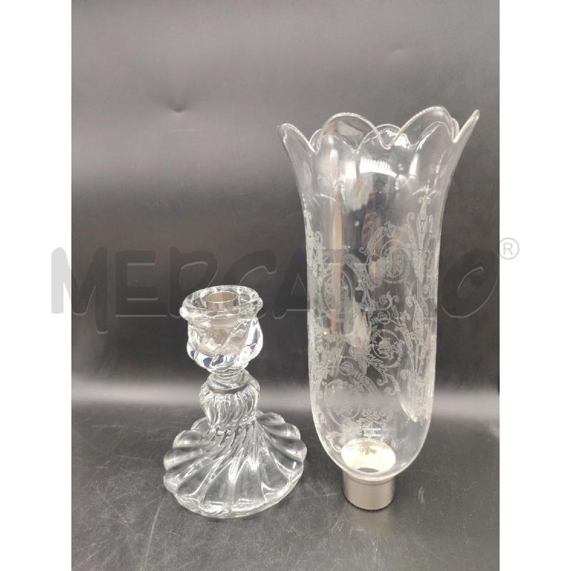 PORTA CANDELA  CRISTALLO BACCARAT  | Mercatino dell'Usato Roma eur 2