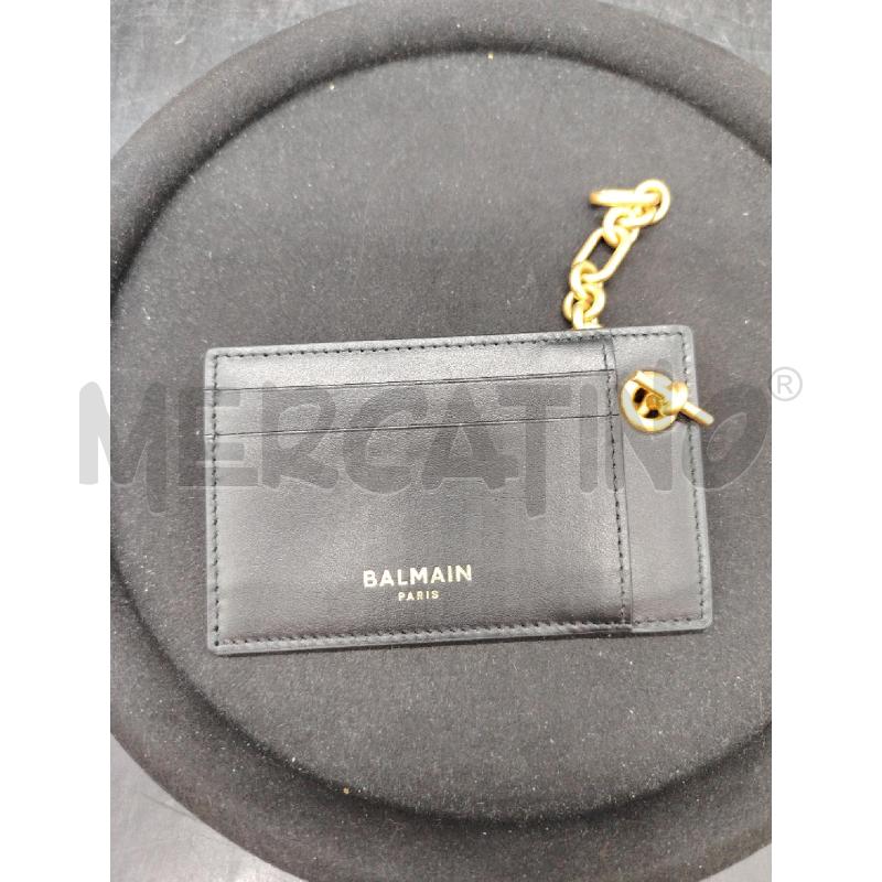 PORTA CARTE BALMAIN NERO CHAIN DOR | Mercatino dell'Usato Roma eur 3