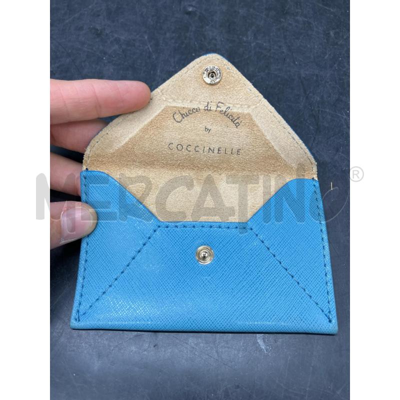 PORTA CARTE COCCINELLE AZZURRO LOVE  | Mercatino dell'Usato Roma eur 3
