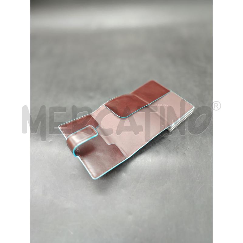 PORTA CARTE PIQUADRO MARRONE DOPPIO | Mercatino dell'Usato Roma eur 3