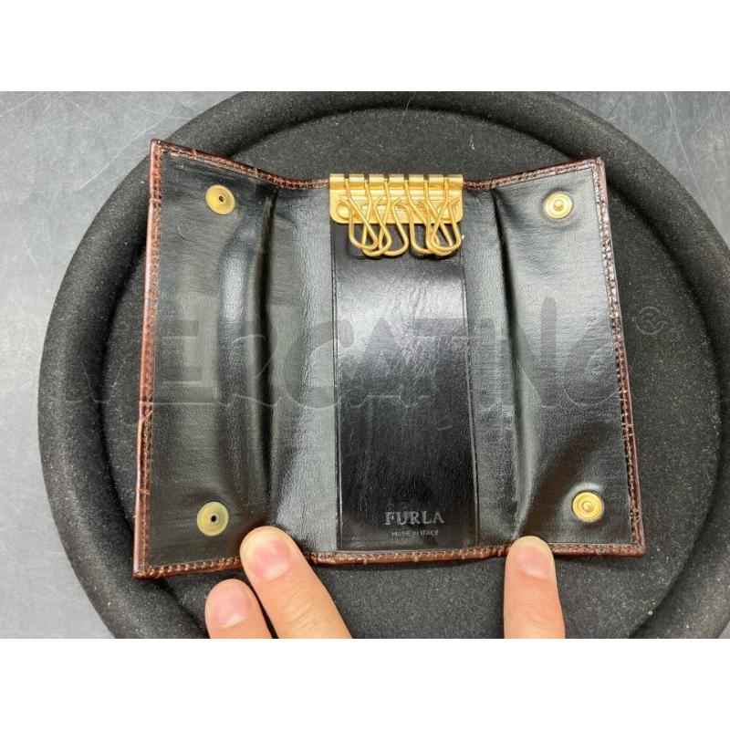 PORTA CHIAVI FURLA MARR EFFETTO COCCO | Mercatino dell'Usato Roma eur 3