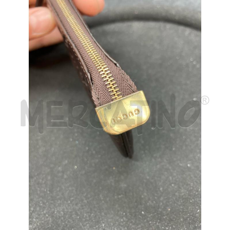 PORTA CHIAVI GUCCI MONOGRAM MARR PELLE 233183 002058 | Mercatino dell'Usato Roma eur 2