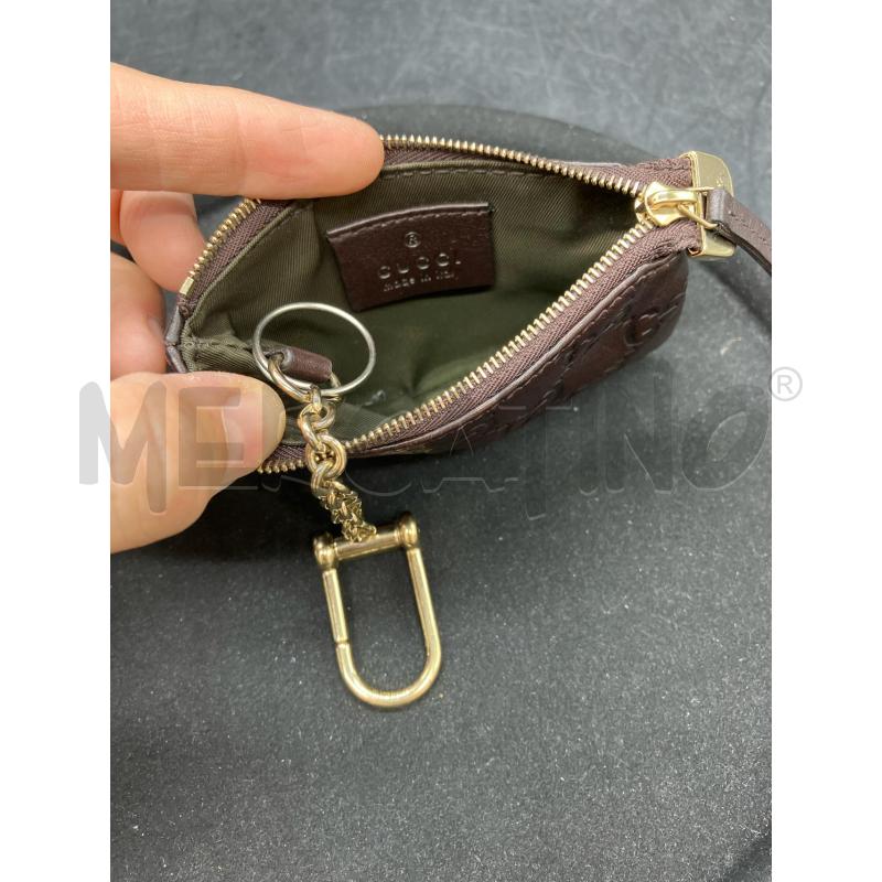 PORTA CHIAVI GUCCI MONOGRAM MARR PELLE 233183 002058 | Mercatino dell'Usato Roma eur 4