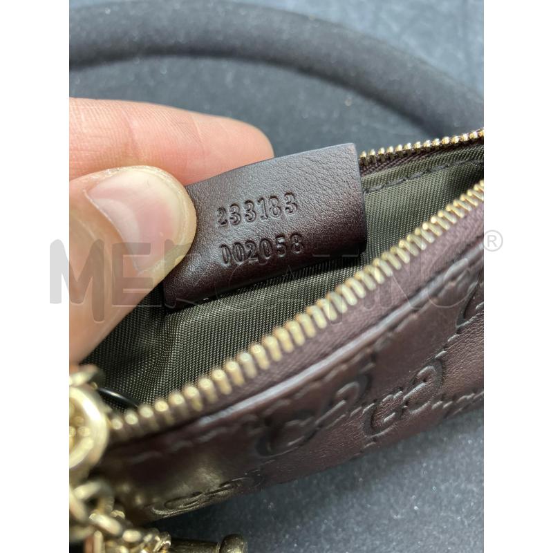 PORTA CHIAVI GUCCI MONOGRAM MARR PELLE 233183 002058 | Mercatino dell'Usato Roma eur 5