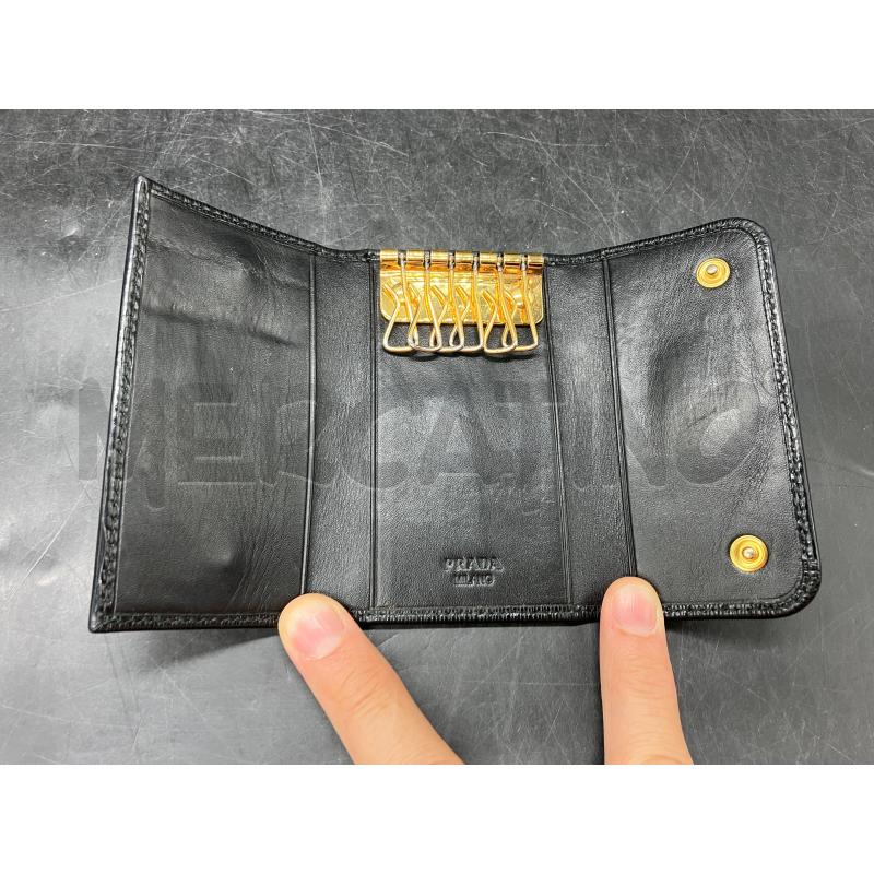 PORTA CHIAVI PRADA NERO  | Mercatino dell'Usato Roma eur 3