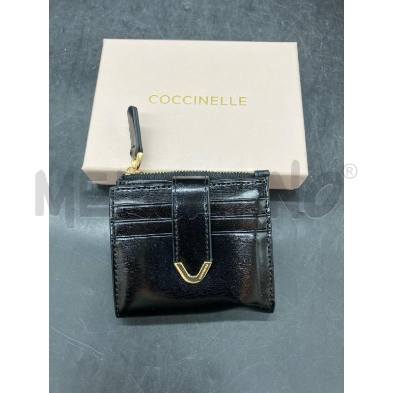 PORTA FOGLIO COCCINELLE NE LUCIDO  | Mercatino dell'Usato Roma eur 1