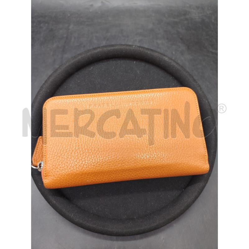 PORTA FOGLIO FRATELLI ROSSETTI PELLE ARANCIONE | Mercatino dell'Usato Roma eur 1