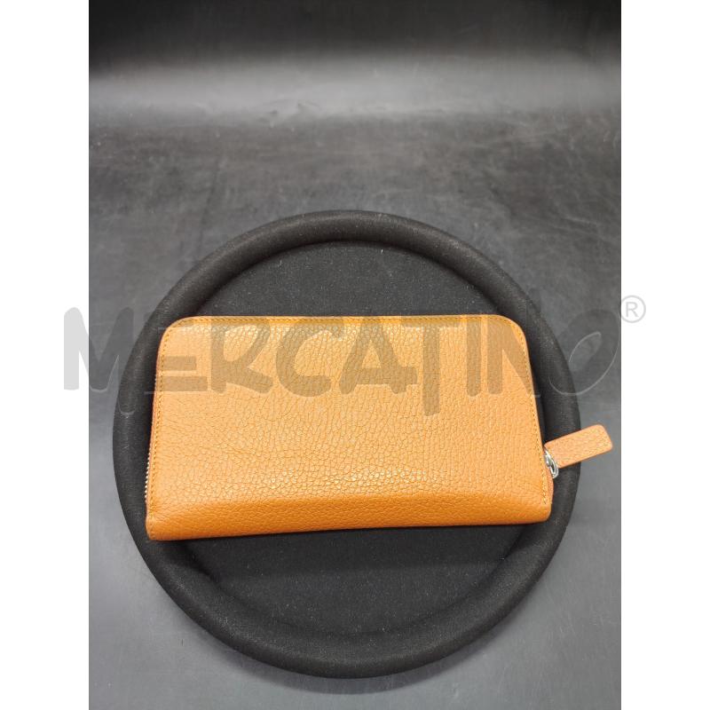 PORTA FOGLIO FRATELLI ROSSETTI PELLE ARANCIONE | Mercatino dell'Usato Roma eur 2