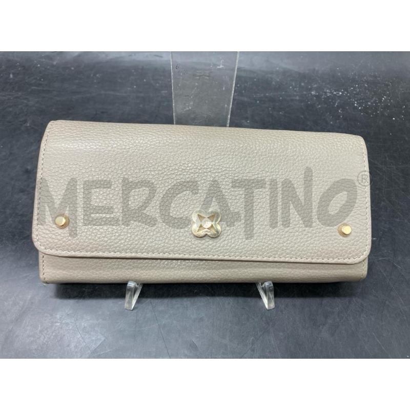 PORTA FOGLIO FURLA GRI PELLE | Mercatino dell'Usato Roma eur 1