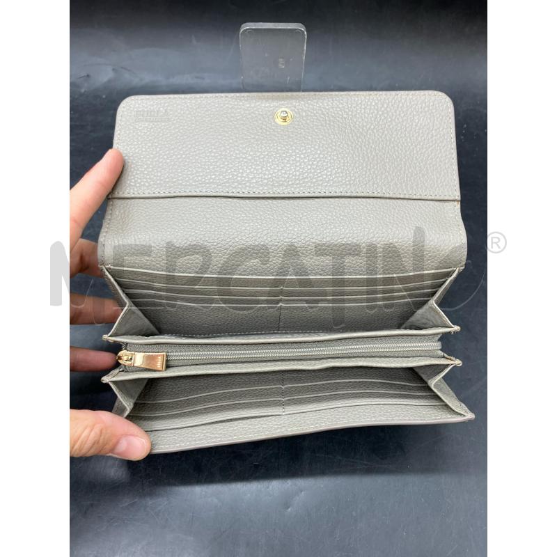 PORTA FOGLIO FURLA GRI PELLE | Mercatino dell'Usato Roma eur 4