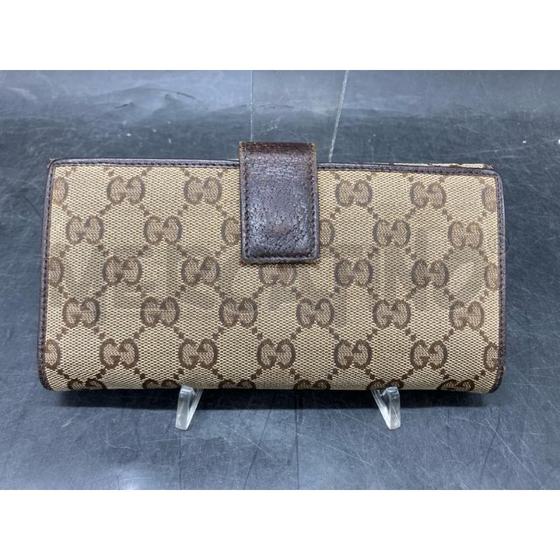 PORTA FOGLIO GUCCI MONOGRAM MARRONE PELLE | Mercatino dell'Usato Roma eur 2