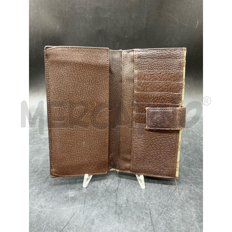 PORTA FOGLIO GUCCI MONOGRAM MARRONE PELLE | Mercatino dell'Usato Roma eur 3