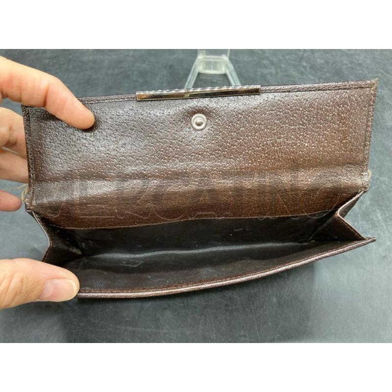 PORTA FOGLIO GUCCI MONOGRAM MARRONE PELLE | Mercatino dell'Usato Roma eur 4