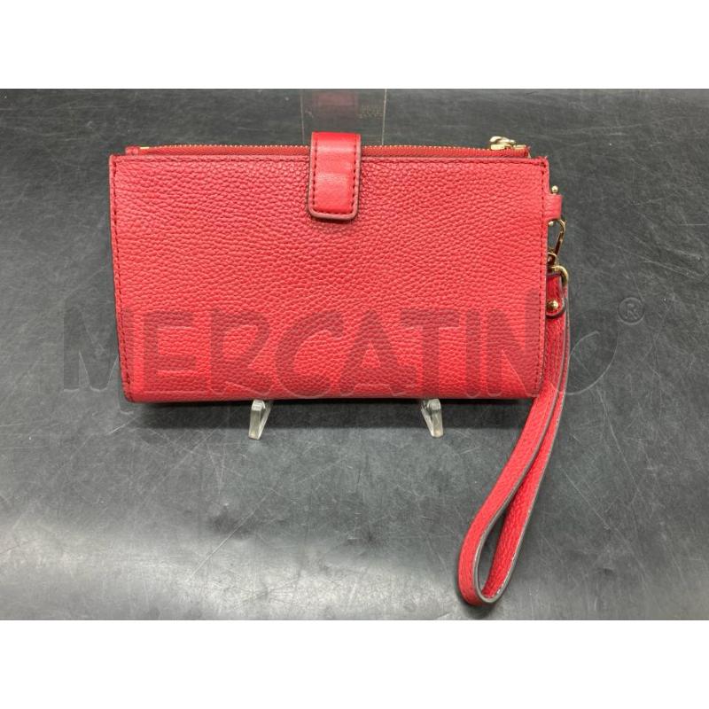 PORTA FOGLIO MICHAEL KORS ROSSO PELLE | Mercatino dell'Usato Roma eur 2