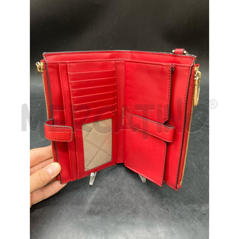 PORTA FOGLIO MICHAEL KORS ROSSO PELLE | Mercatino dell'Usato Roma eur 3
