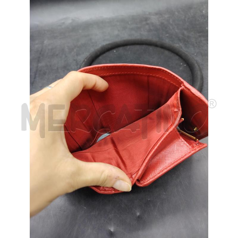 PORTA FOGLIO PRADA SAFFIANO ROSSO | Mercatino dell'Usato Roma eur 4