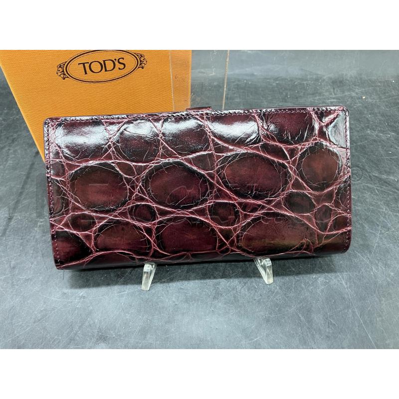 PORTA FOGLIO TODS PELLE MARRONE COCCO | Mercatino dell'Usato Roma eur 3