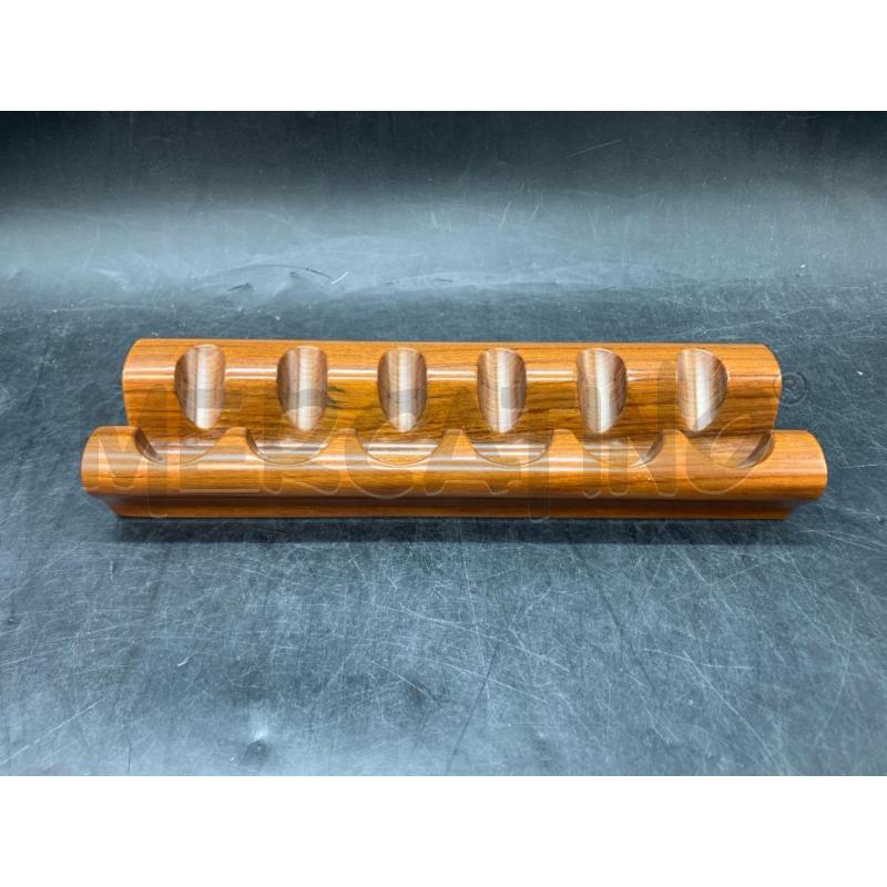 PORTA PIPE LEGNO 6 POSTI | Mercatino dell'Usato Roma eur 1