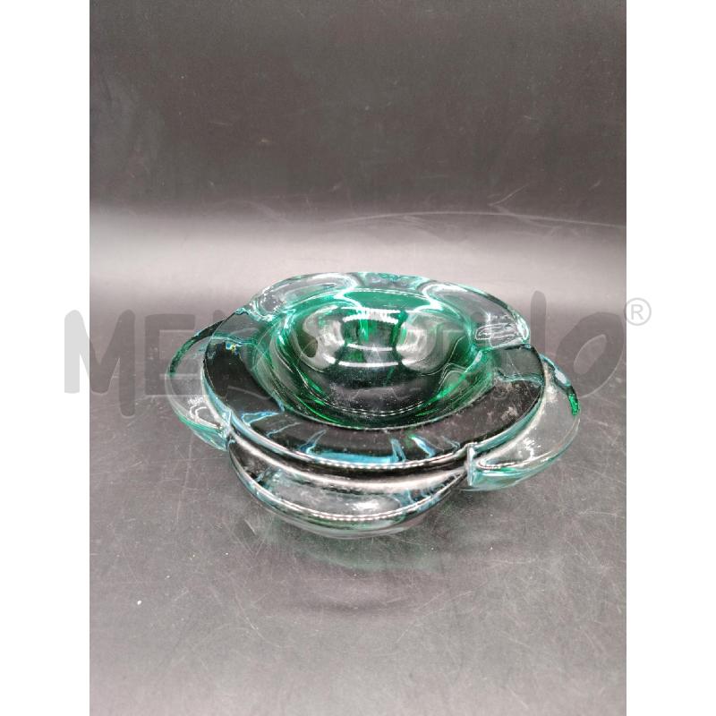 POSA CENERE VETRO MURANO VERDE | Mercatino dell'Usato Roma eur 1