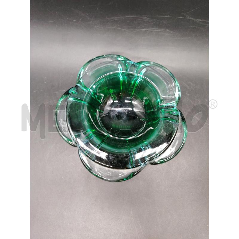 POSA CENERE VETRO MURANO VERDE | Mercatino dell'Usato Roma eur 2