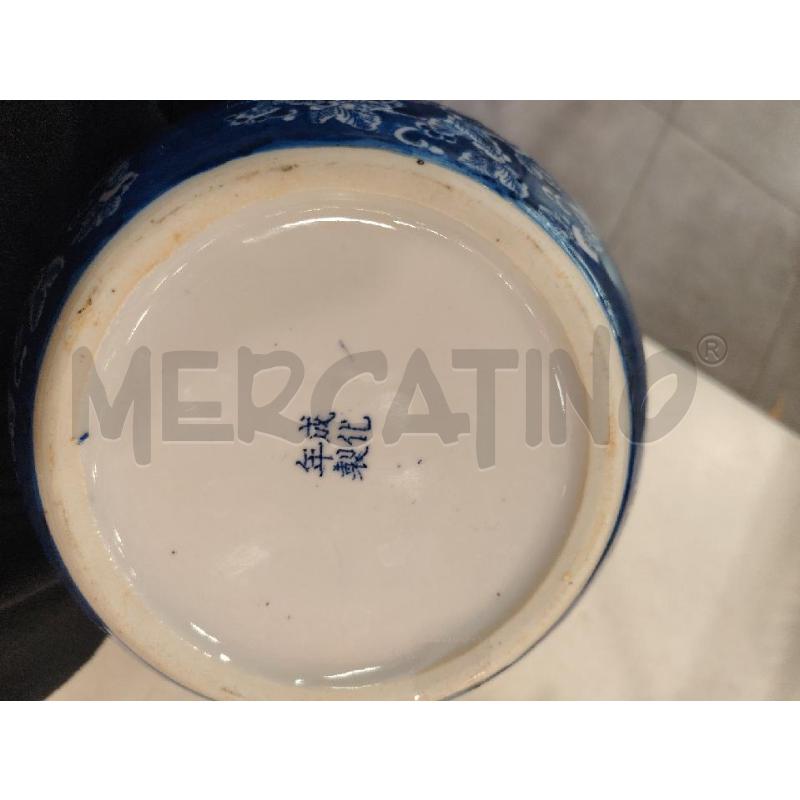 POTICHE VASO DEC BLU | Mercatino dell'Usato Roma eur 2