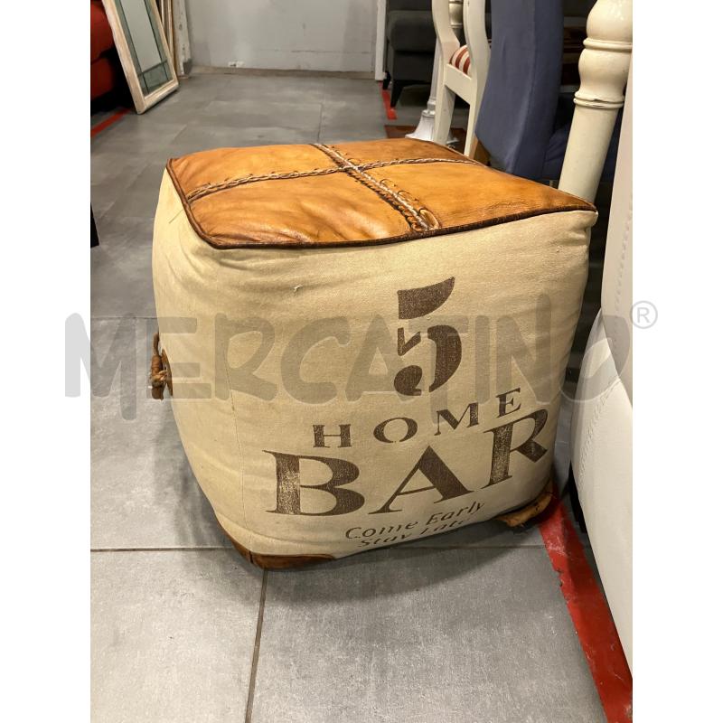 POUF CUOIO S/BAR | Mercatino dell'Usato Roma eur 1