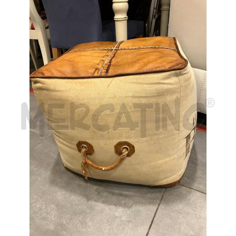 POUF CUOIO S/BAR | Mercatino dell'Usato Roma eur 3