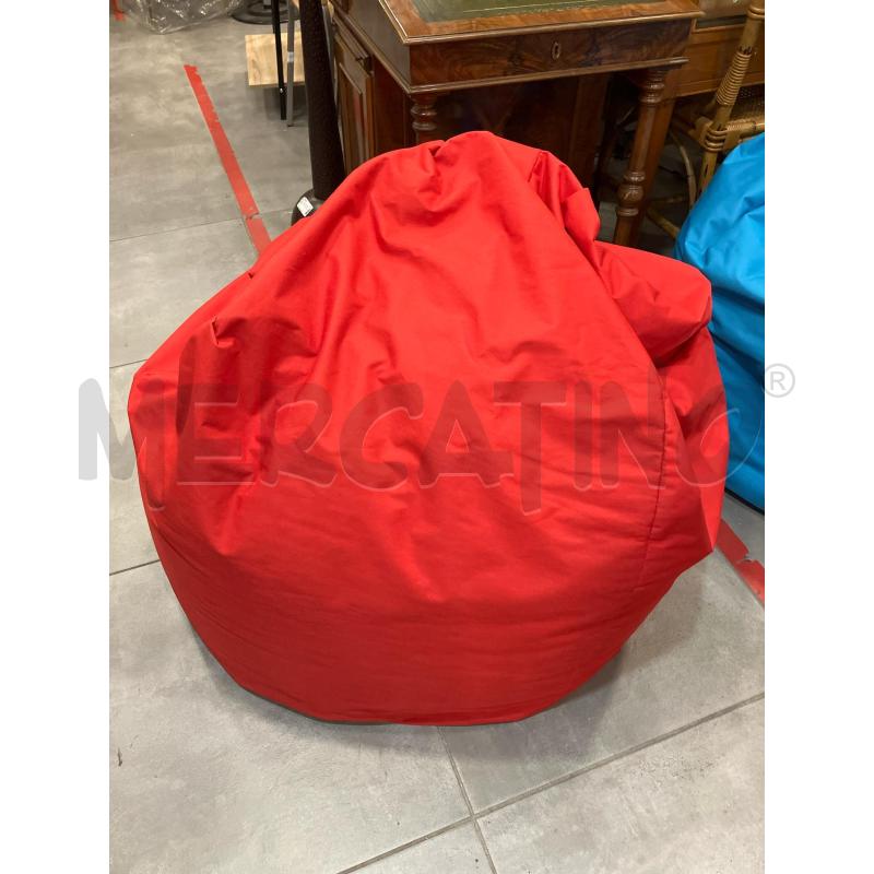 POUF GRANDE ROSSO | Mercatino dell'Usato Roma eur 1