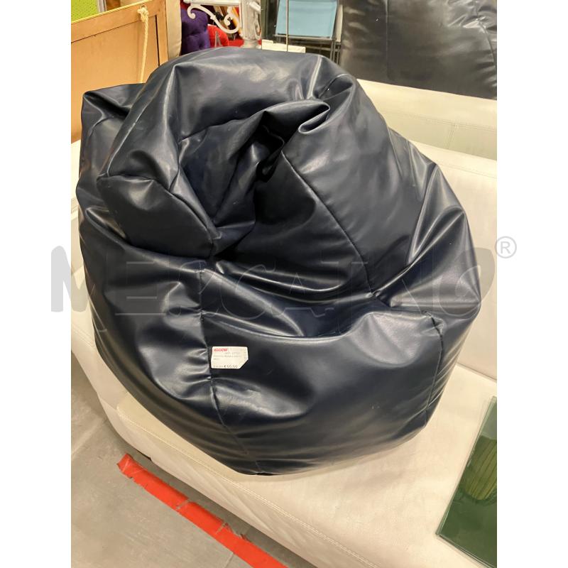 POUF POLTRONA A SACCO NERO  | Mercatino dell'Usato Roma eur 1