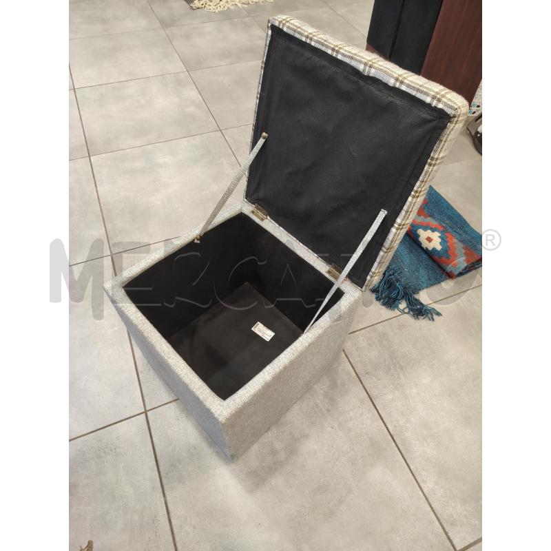 POUF QUADRATO GRI QUADRI | Mercatino dell'Usato Roma eur 3