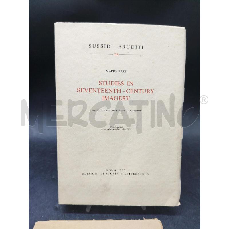 PRAZ STUDIES IN SEVENTEENTH CENTURY IMAGERY 2 VOL | Mercatino dell'Usato Roma eur 2