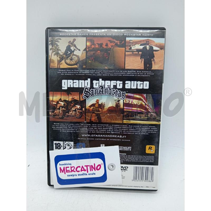 PS2 GTA SAN ANDREAS  | Mercatino dell'Usato Roma eur 2
