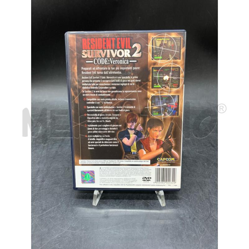 PS2 RESIDENT EVIL SURVIVOR 2 CODE: VERONICA | Mercatino dell'Usato Roma eur 2