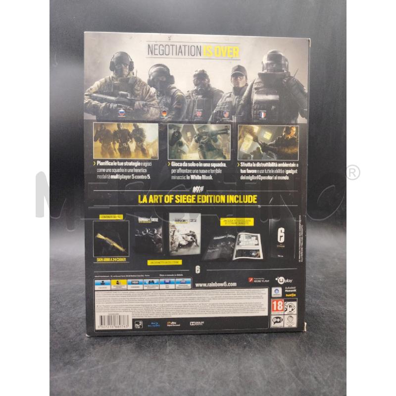 PS4 RAINBOW SIX SIEGE ART OF SIEGE EDITION | Mercatino dell'Usato Roma eur 2