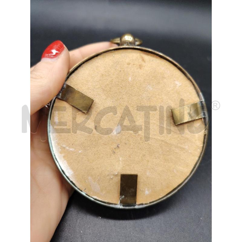 QUADROUCCIO DECORI FIORI PERLINE BLU | Mercatino dell'Usato Roma eur 3