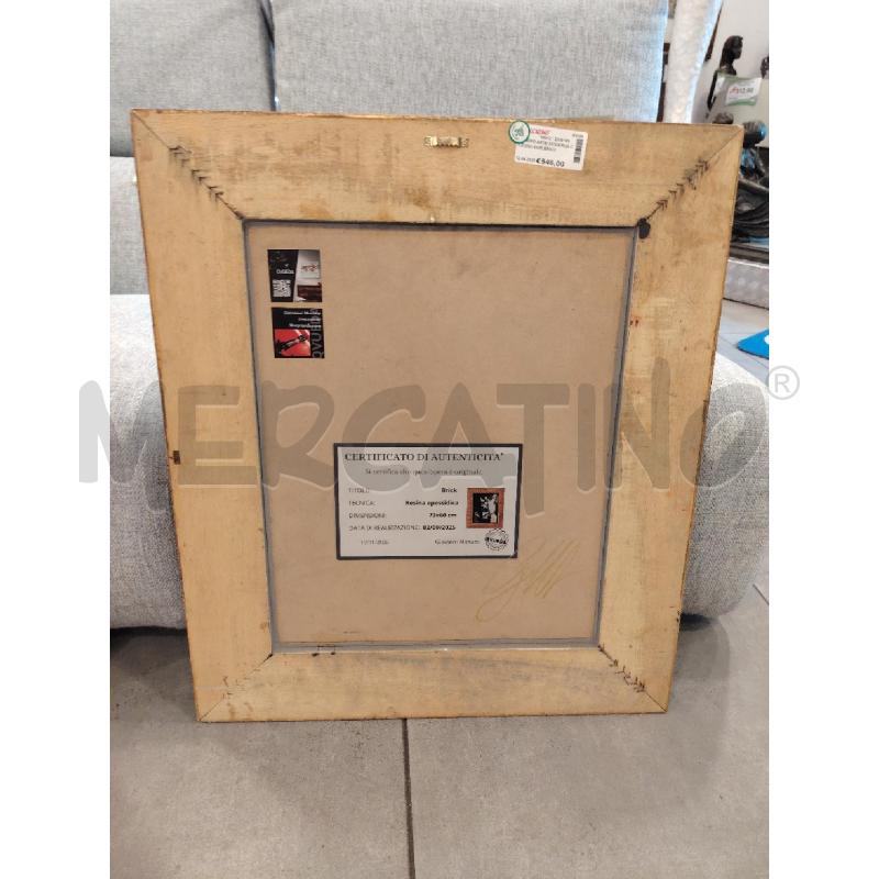 QUADRO ARTE MODERNA C/LEGNO DOR BRICCO CER ARG | Mercatino dell'Usato Roma eur 3