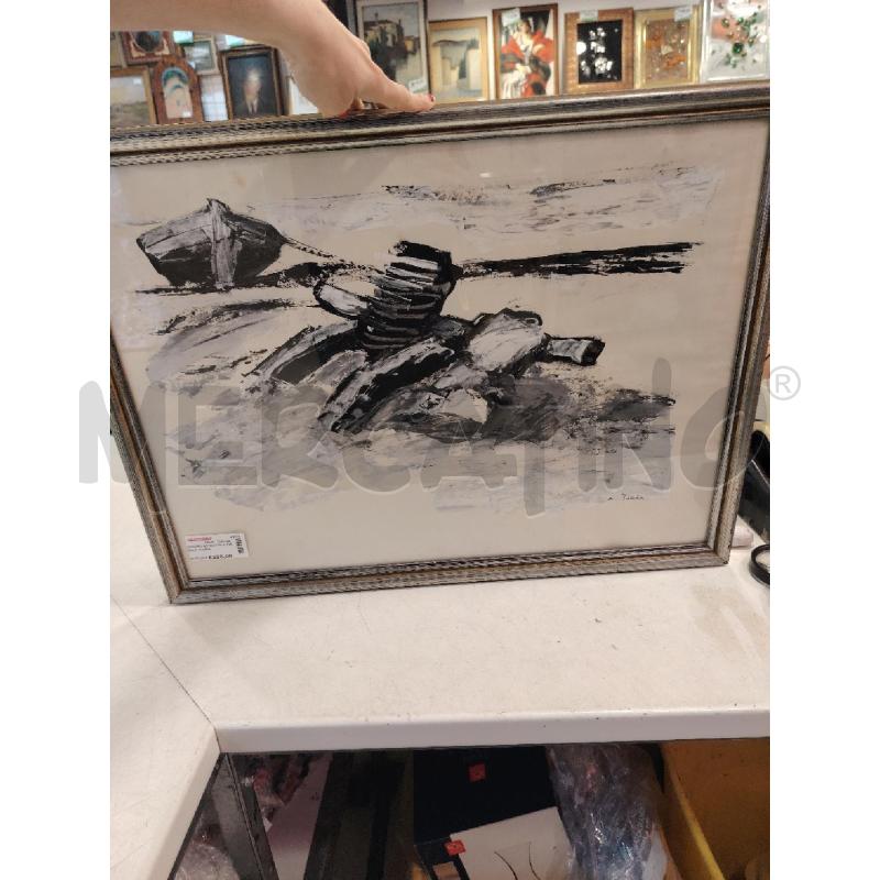 QUADRO ASTRATTO A FIRMA A. TANDA | Mercatino dell'Usato Roma eur 1