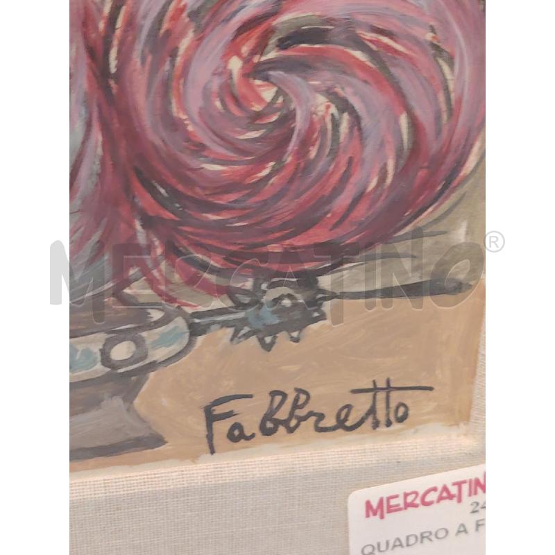 QUADRO A FIRMA FABBRETTO  | Mercatino dell'Usato Roma eur 3
