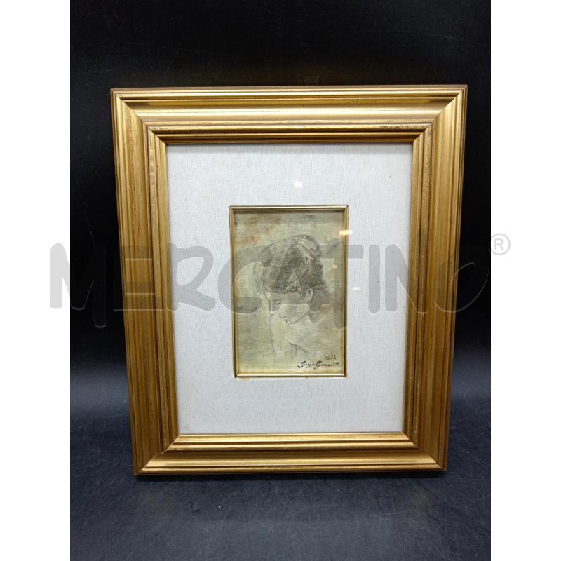 QUADRO A FIRMA GIANNOTTI VOLTO | Mercatino dell'Usato Roma eur 1
