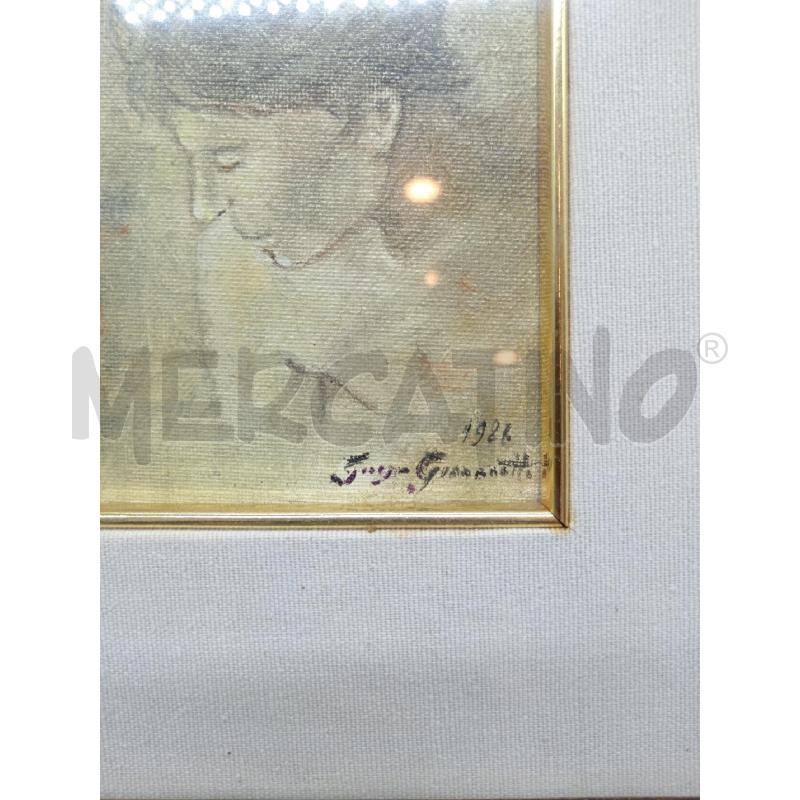 QUADRO A FIRMA GIANNOTTI VOLTO | Mercatino dell'Usato Roma eur 2