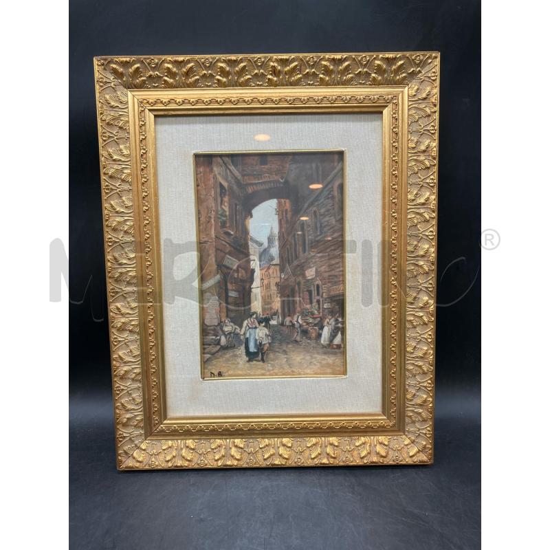 QUADRO A FIRMA RAVELLI ROMA SPARITA  | Mercatino dell'Usato Roma eur 1