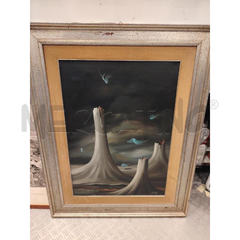 QUADRO A FIRMA SERGIO CARENARATTO MOVIM SISMICI | Mercatino dell'Usato Roma eur 1