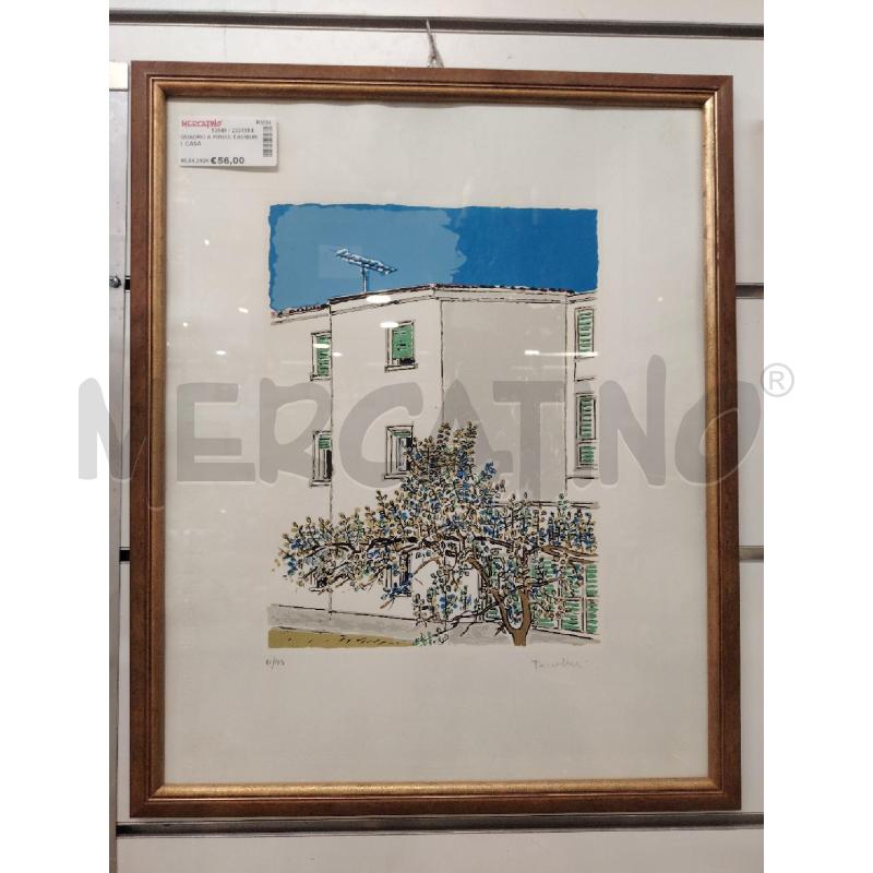QUADRO A FIRMA TAMBURI  CASA  | Mercatino dell'Usato Roma eur 1