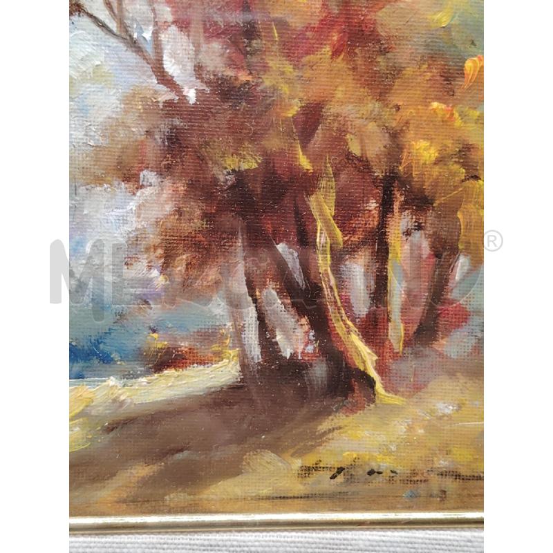 QUADRO A FIRMA VENEZIA  BOSCHI D'AUTUNNO | Mercatino dell'Usato Roma eur 2
