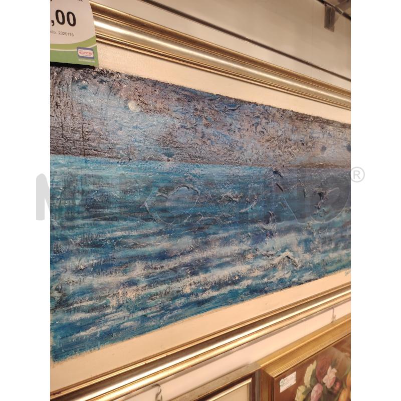 QUADRO BLU MARE FIRMA A.PIRAS | Mercatino dell'Usato Roma eur 4