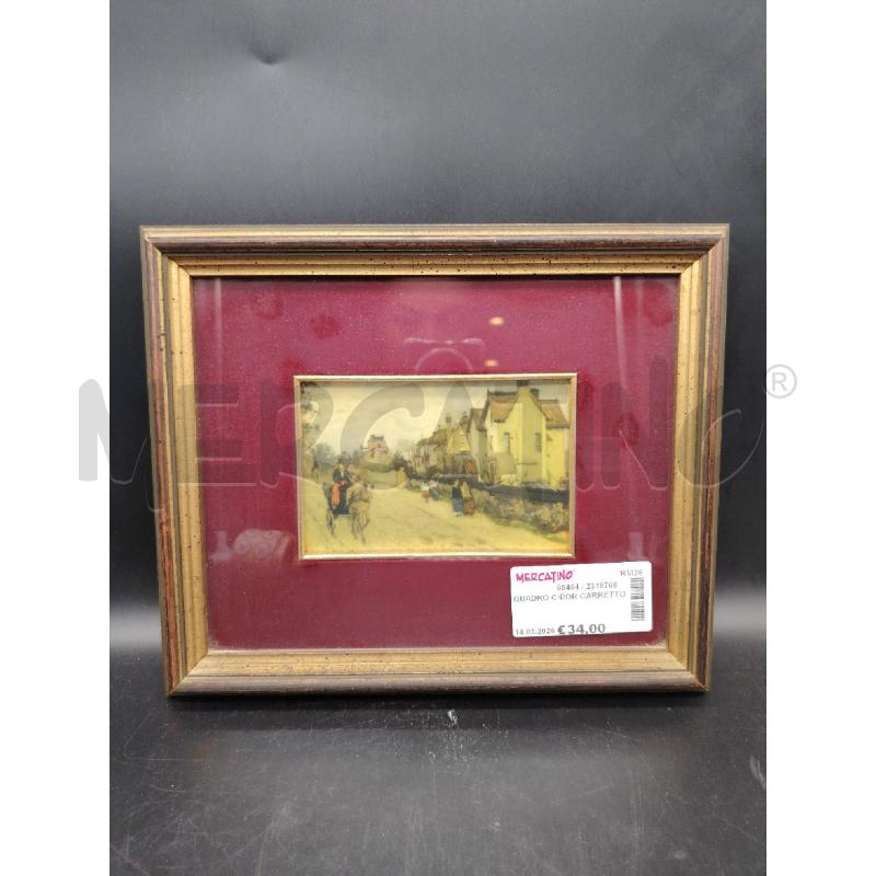 QUADRO C/DOR CARRETTO | Mercatino dell'Usato Roma eur 1