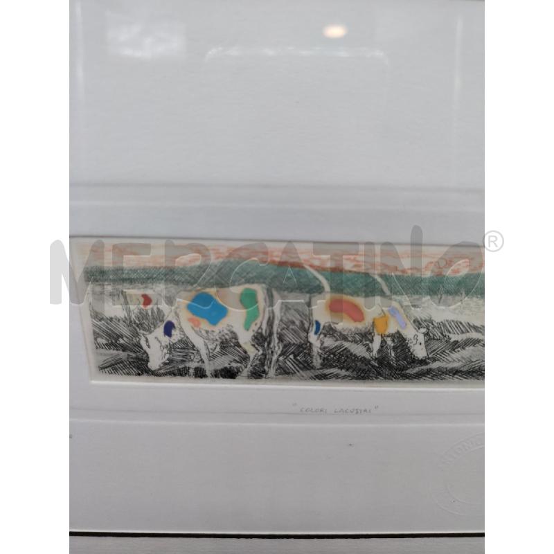 QUADRO C/DOR COLORI LACUSTRI | Mercatino dell'Usato Roma eur 2