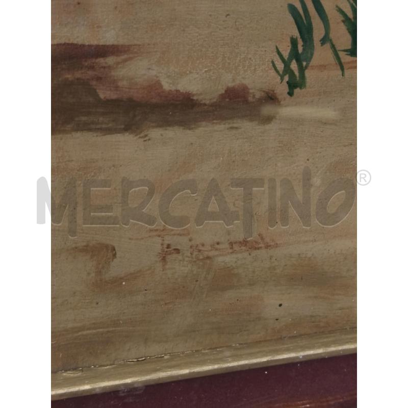 QUADRO C/DOR TACCHINO OLIO SU TAVOLA  | Mercatino dell'Usato Roma eur 3